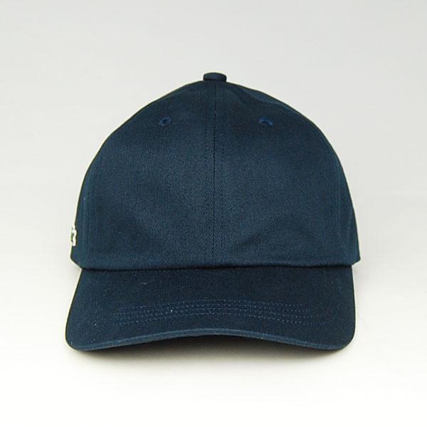 LACOSTE ラコステ サイド ロゴ キャップ L1278 黒 ブラック 紺
