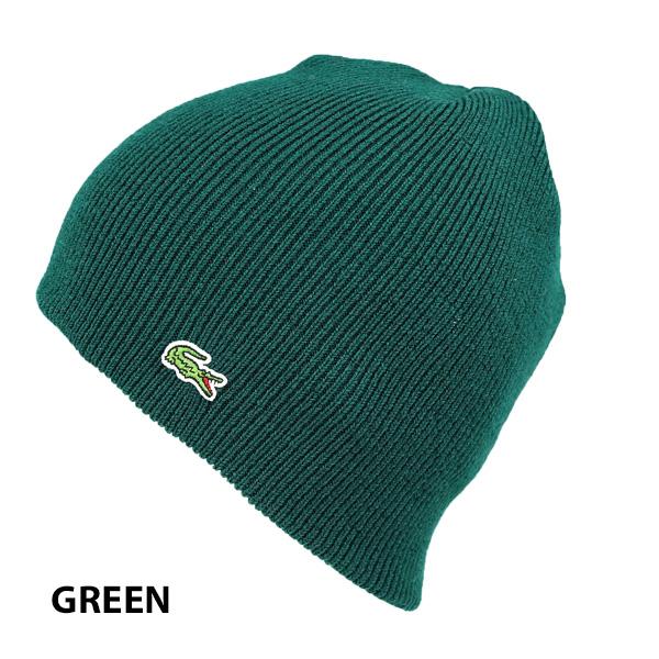 LACOSTE（ラコステ） ニット帽 L1387 メンズ レディース ブラック 黒