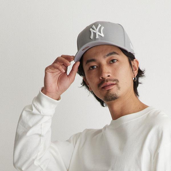 NEW ERA（ニューエラ） プレカーブ MLB キャップ グレー 黒 ヤンキース