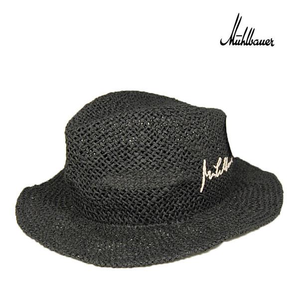 ミュールバウアー 春夏ペーパーハット ブラック 黒 Muhlbauer :M23114:帽子専門店 LION-DO(ライオンドウ) - 通販
