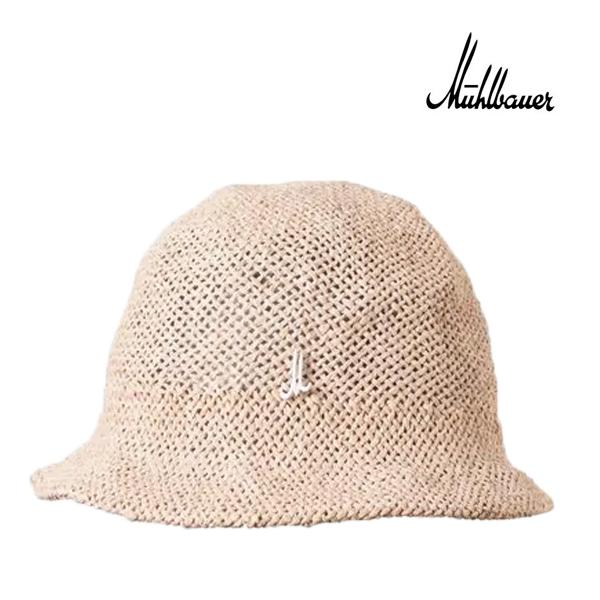 [新品未使用]MUHLBAUERミュールバウアー　ペーパーハット　帽子　　黒 MUHLBAUER（ミュールバウアー） 春夏 ペーパー バケットハット 帽子