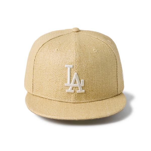 59FIFTY ニューエラ 麦わら風 キャップ ロサンゼルス・ドジャース