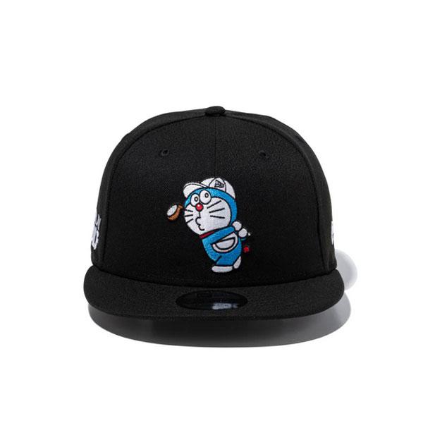 激レア【ニューエラ×ドラえもん】50周年 記念 限定コラボ ゴルフ キャップ 黒 9FIFTY ニューエラ ドラえもん コラボ キャップ ゴルフ GO PLAY GOLF