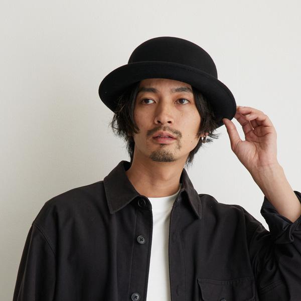 Ruben ポケッタブル フェルト ボーラーハット 大きいサイズ 58.5cm