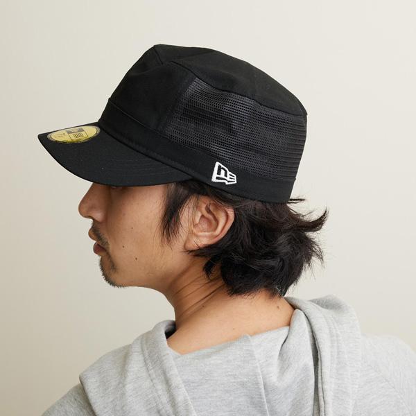 NEW ERA（ニューエラ） WM01 メッシュワークキャップ ブラック : 帽子