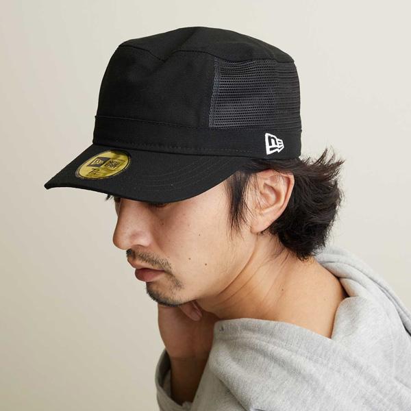 NEW ERA（ニューエラ） WM01 メッシュワークキャップ ブラック : 帽子