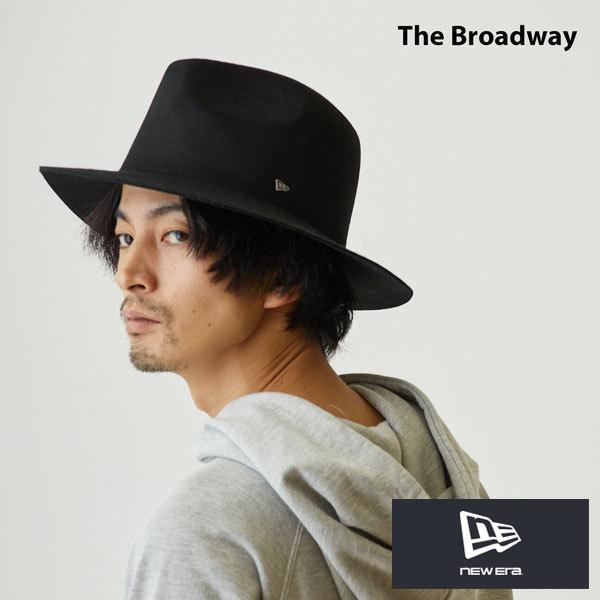 NEW ERA ニューエラ ウール ボーラーハット ブラック L 黒 メンズ NEW ERA（ニューエラ） ハット The Broadway wool felt ブロードウェイ