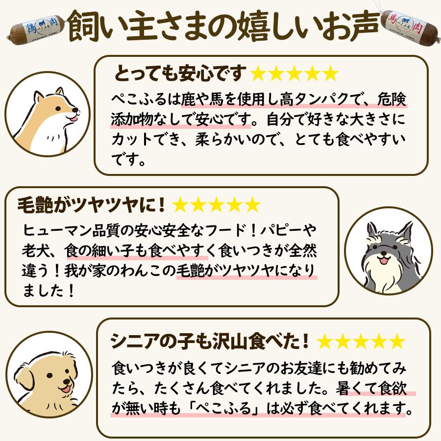 犬 ドッグフード ぺこふる 鶏 400g 冷凍 pekofull フレッシュロール
