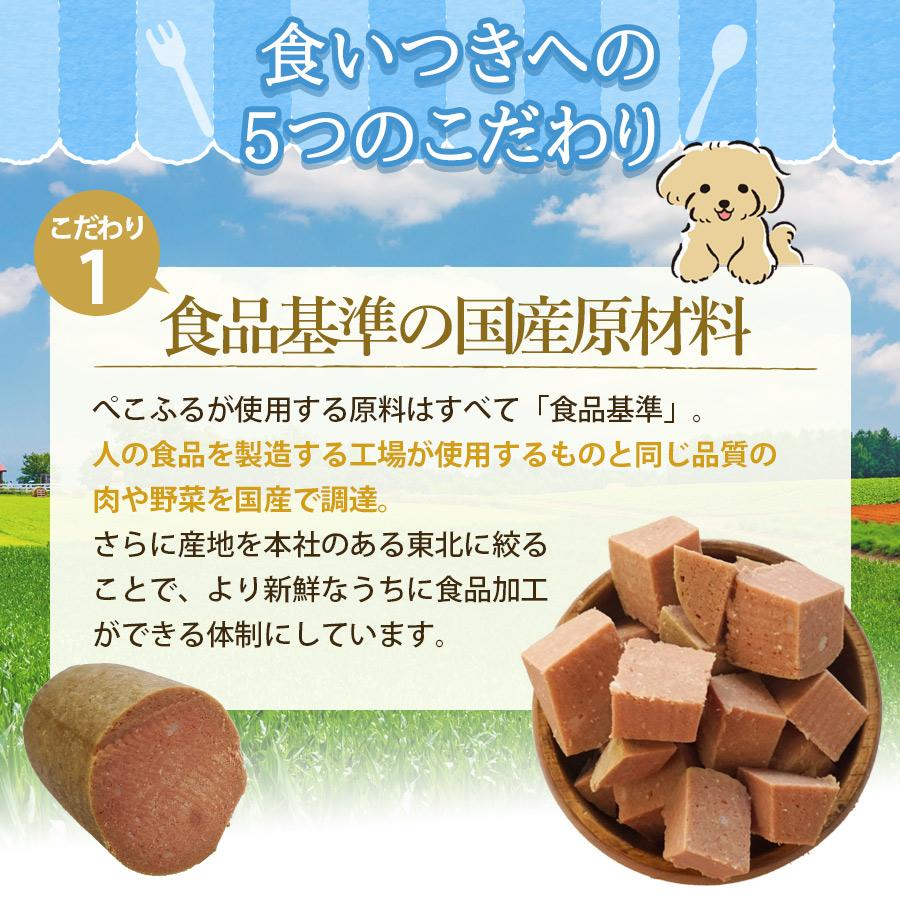 犬 ドッグフード ぺこふる 鶏 400g 冷凍 pekofull フレッシュロール