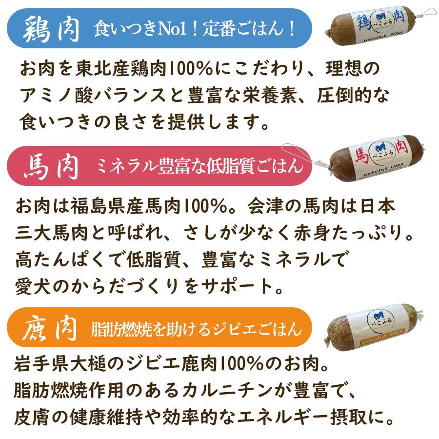 犬 ドッグフード 選べる5本セット ぺこふる 400g×5本セット 冷凍