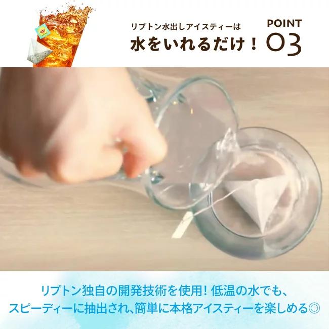 紅茶 水出し リプトン 公式 無糖 水出しアイスティー 4種 ＋ エコラトリー  たらみちらしセット 送料無料 メール便｜lipton-jp｜09