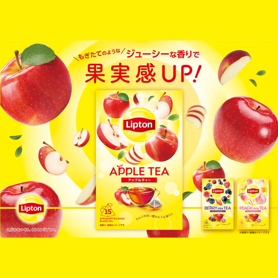 フレーバーティー 紅茶 ティーバッグ ピーチミックス 15袋 × 10セット Lipton LIPTON | Lipton | 01