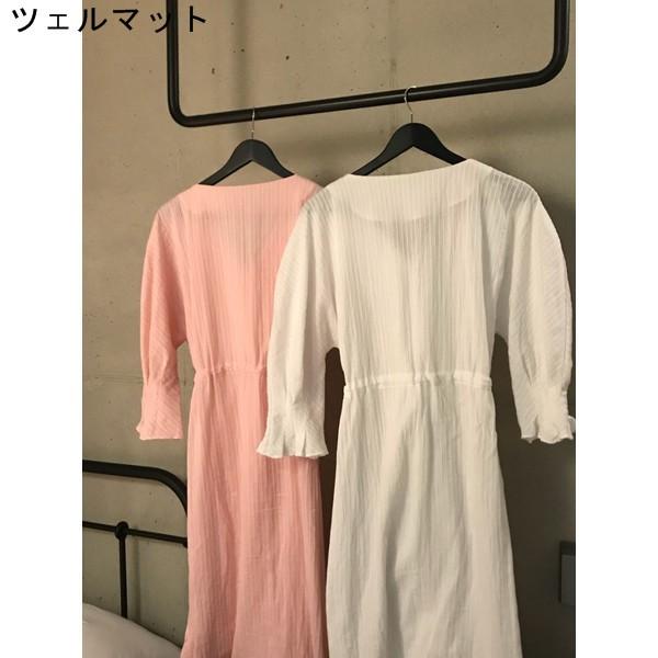 マキシワンピ 体型カバー ワンピース レディース 半分袖tシャツ コットン マーメイド マキシワンピース ルームウェア Vネック ロング丈 春 夏 代30代40代 Lipton Y0536 Liptonツェルマ 通販 Yahoo ショッピング