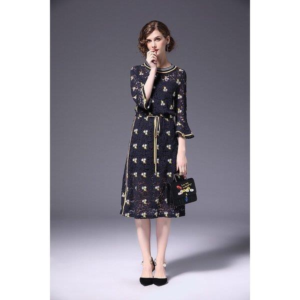 日本製 ワンピース 結婚式 レディース ワンピース 七分丈 膝丈 ワンピース レースワンピース フレアワンピース チュニック 18春夏新作 人気ブランドを Www Doctor Plan Com