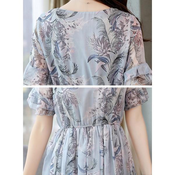 ワンピース 春夏 レディース マキシ シフォン ワンピース プリーツ 半袖 ワンピ 小柄 40 代 30代 50代 ワンピース Ol フォーマル 着やせ 優雅代30代40代 Lyq466 Liptonツェルマ 通販 Yahoo ショッピング