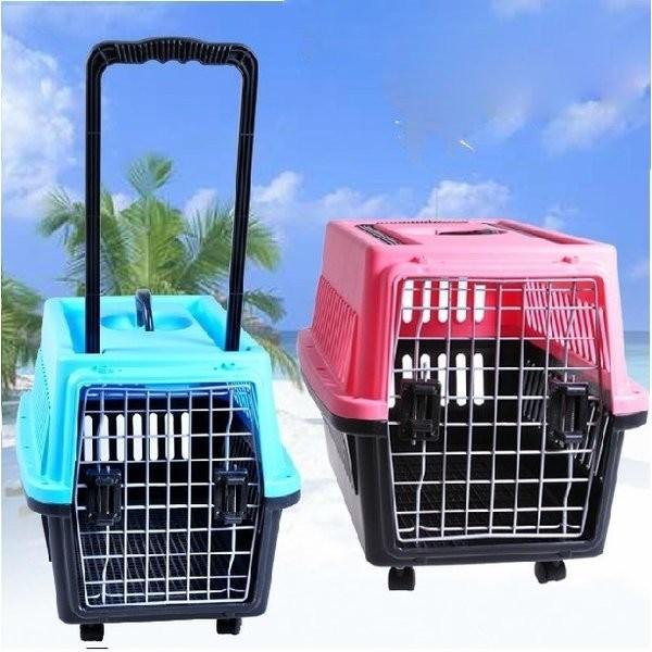 代引不可 キャリーケース ペット用 小型犬 中型犬 猫 飛行機 取っ手付 キャスター付き ケージ ピンク ブルー ペットキャリー エアトラベルキャリー 楽天市場 Zoetalentsolutions Com