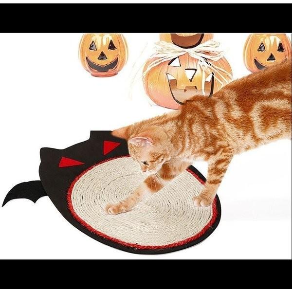 爪とぎマット 猫用 爪とぎ マット カーペットタイプ ツメとぎ つめとぎ キャットマット お昼寝マット 麻 おしゃれ かっこいい ハロウィン コウモリ Xrxd Liptonツェルマ 通販 Yahoo ショッピング