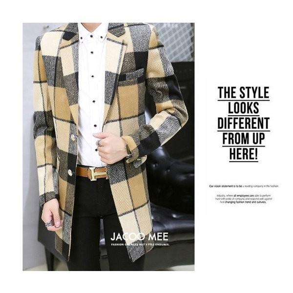 総合ランキング1位 チェスターコート メンズ ラシャコート トレンチコート チエック柄 スリムコート ジャケット 秋冬アウター 細身コート おしゃれ 秋冬 オンラインストア限定 Skylanceronline Com