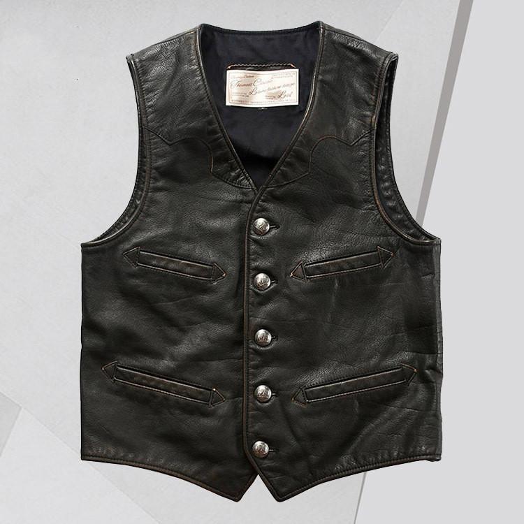 流行に バイク革ベスト ライダーメンズ 牛革 バイクジャケット ライダースベスト 牛革バイクベスト バイクウェア レザー 本革 前開き カジュアル 革ジャン 人気ブランド Www Algomhoria Com