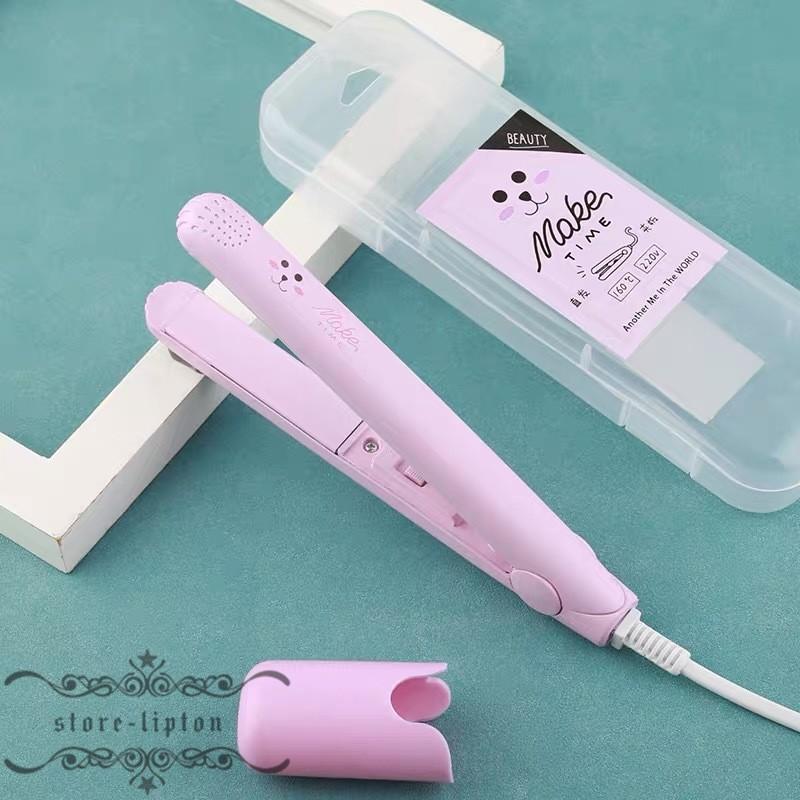 ヘアアイロン 可愛い ミニヘアアイロン 2way ストレート カール対応 ハンディータイプ 携帯便利 Xrxtf Liptonツェルマ 通販 Yahoo ショッピング