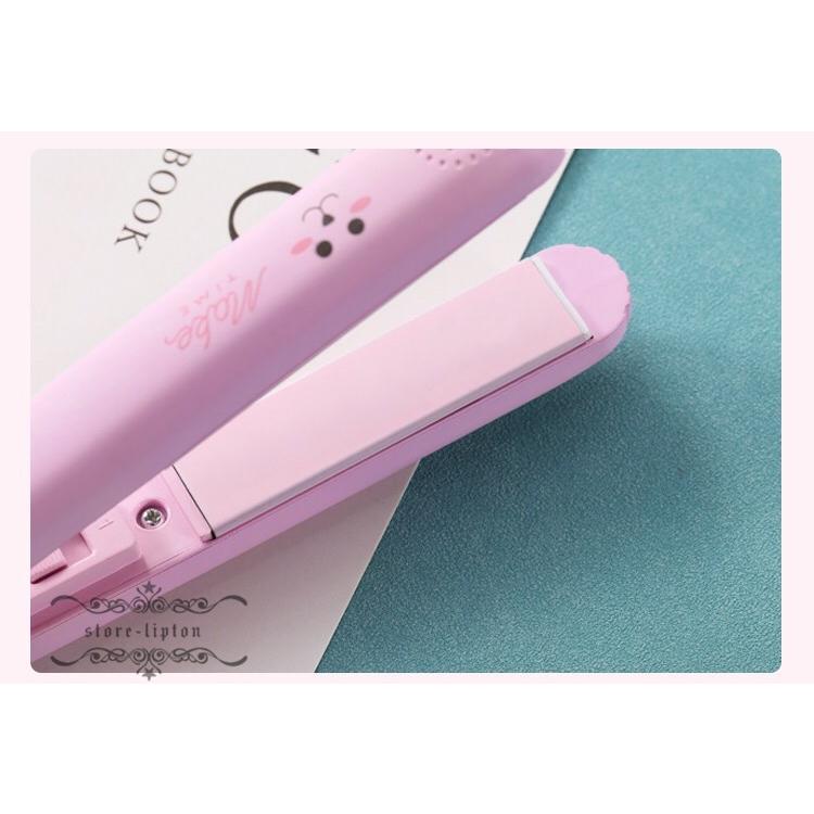 ヘアアイロン 可愛い ミニヘアアイロン 2way ストレート カール対応 ハンディータイプ 携帯便利 Xrxtf Liptonツェルマ 通販 Yahoo ショッピング