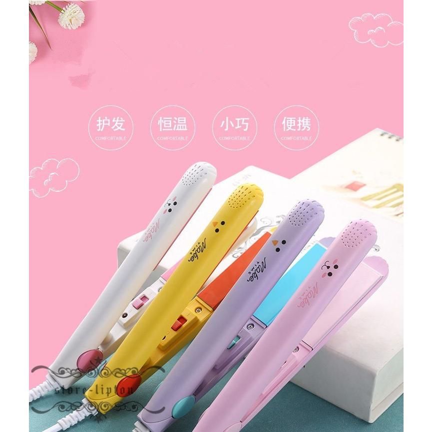 ヘアアイロン 可愛い ミニヘアアイロン 2way ストレート カール対応 ハンディータイプ 携帯便利 Xrxtf Liptonツェルマ 通販 Yahoo ショッピング