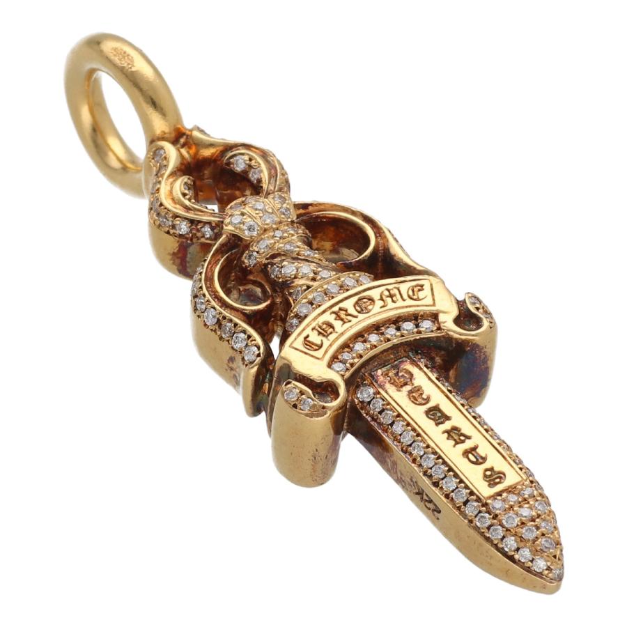 得価，低価】 CHROME HEARTS クロムハーツ ダブルダガー 22K パヴェ