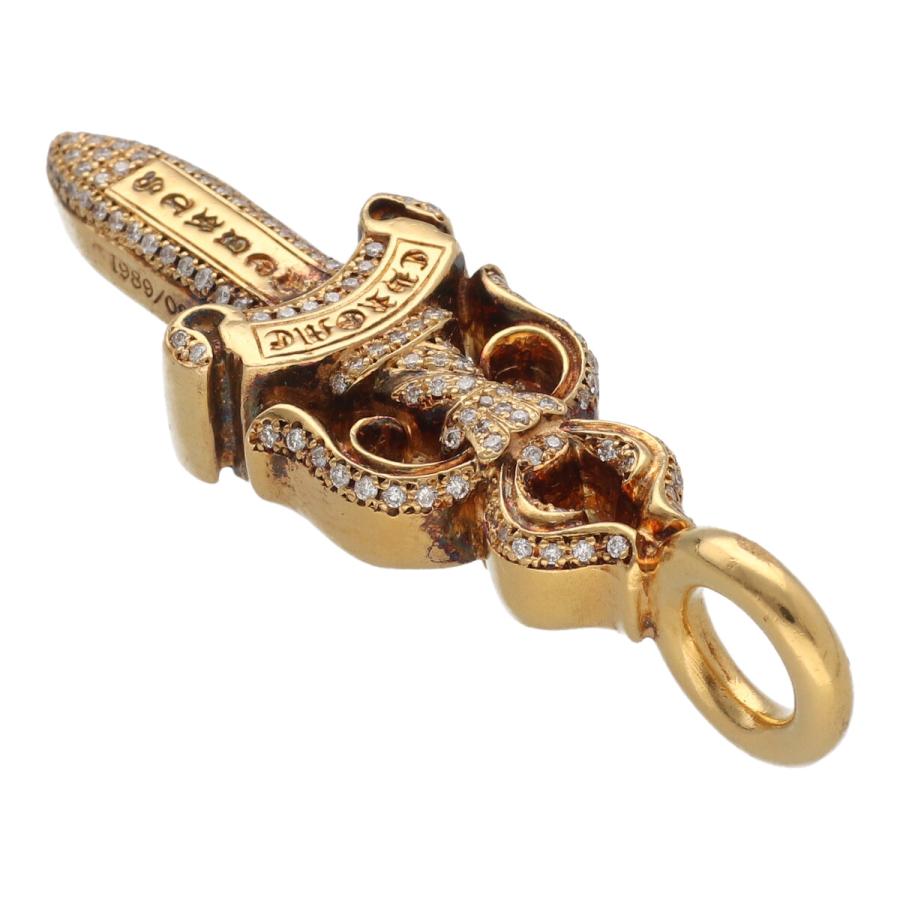 パヴェダイヤトップ CHROME HEARTS クロムハーツ ダブルダガー 22K パヴェダイヤ