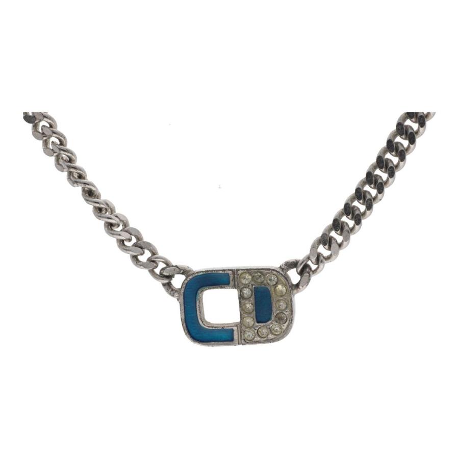 中古】 Christian Dior クリスチャン・ディオール ネックレス CDロゴ 