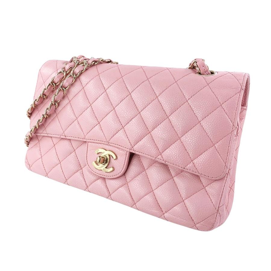 【中古】 CHANEL シャネル マトラッセ25 チェーンショルダー キャビアスキン ピンク 23020567 AK｜liqueurbank｜02