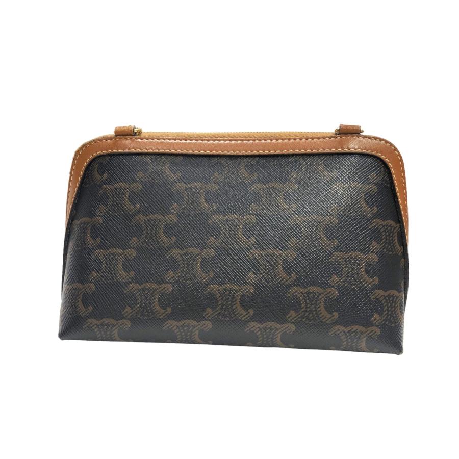 CELINE（セリーヌ） 【中古】 トリオンフ チェーン付き クラッチバッグ