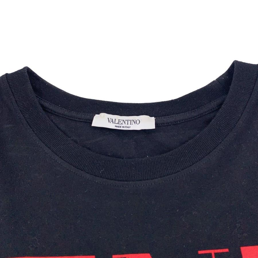 【中古】 VALENTINO ヴァレンティノ  Tシャツロゴプリント ブラック レッドロゴ サイズM 半袖 バレンチノ メンズ 23036184 MY｜liqueurbank｜06