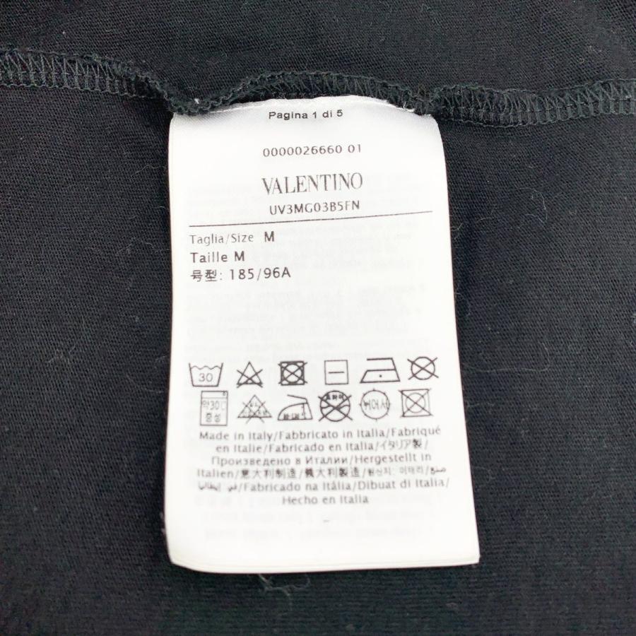 【中古】 VALENTINO ヴァレンティノ  Tシャツロゴプリント ブラック レッドロゴ サイズM 半袖 バレンチノ メンズ 23036184 MY｜liqueurbank｜08