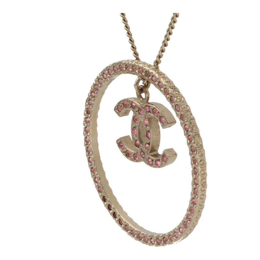 CHANEL 【中古】 シャネル ココマーク ラインストーン サークル 