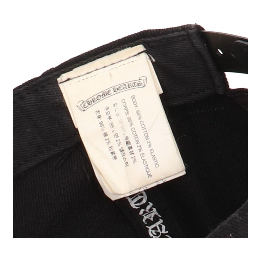 CHROME HEARTS 【中古】 クロムハーツ ベースボールキャップ ブラック