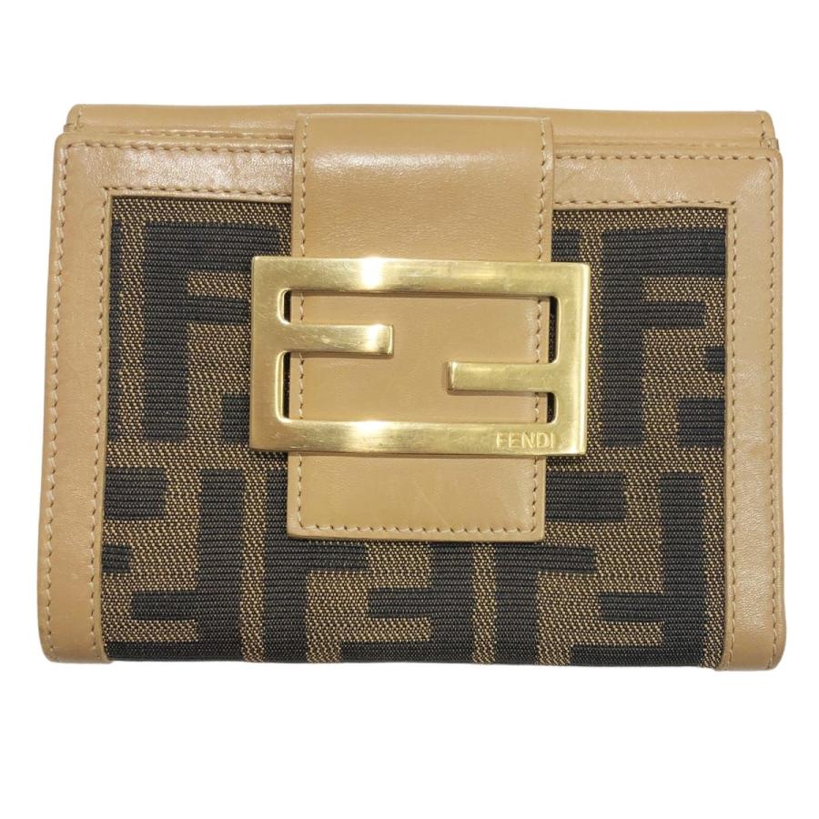 Fendi フェンディ メンズ財布 ズッカ 二つ折り 財布 サイフ ズッカ柄 