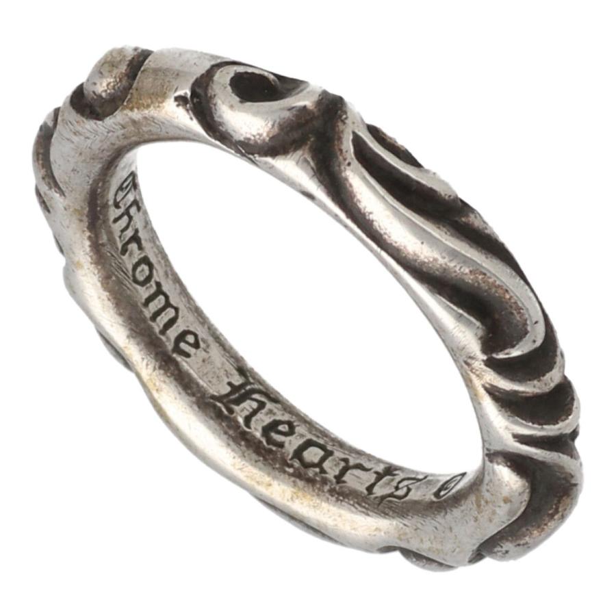 中古】 CHROME HEARTS クロムハーツ スクロールバンド リング 21号 