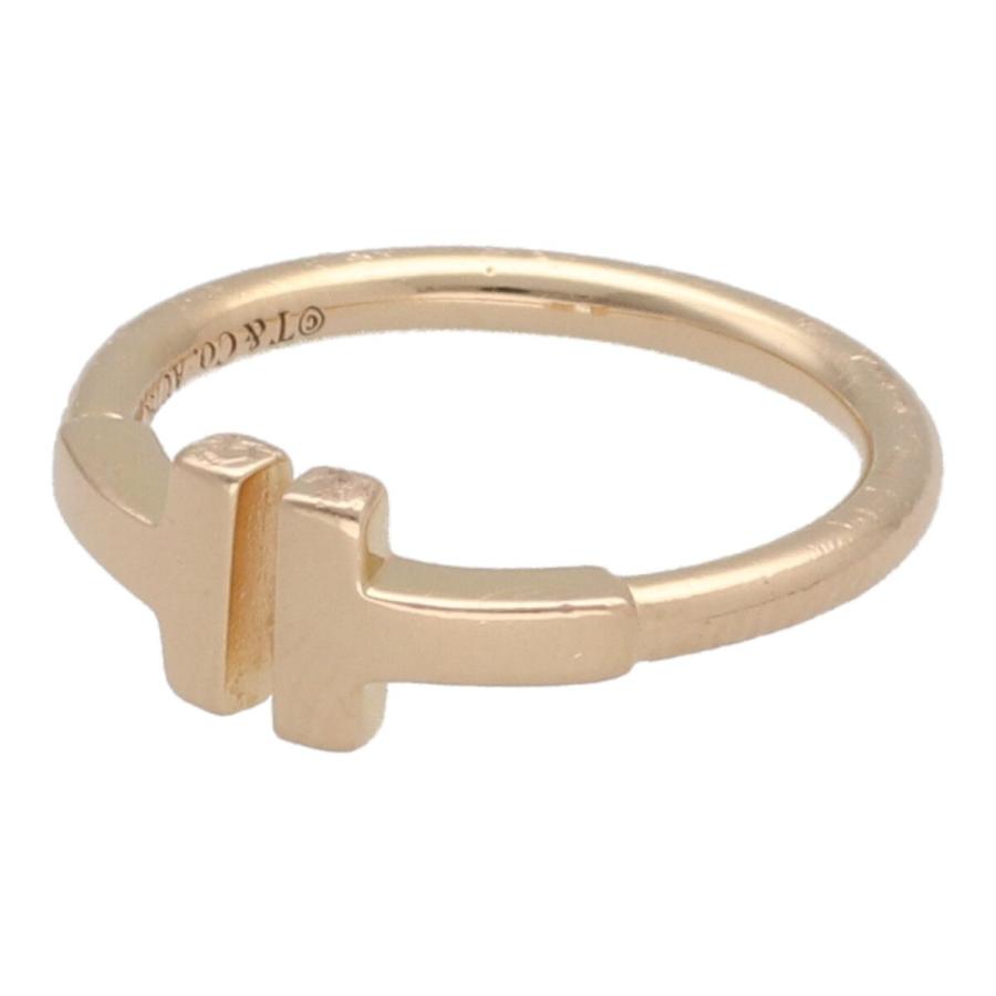 ティファニーTワイヤーリング18K ローズゴールド 7号