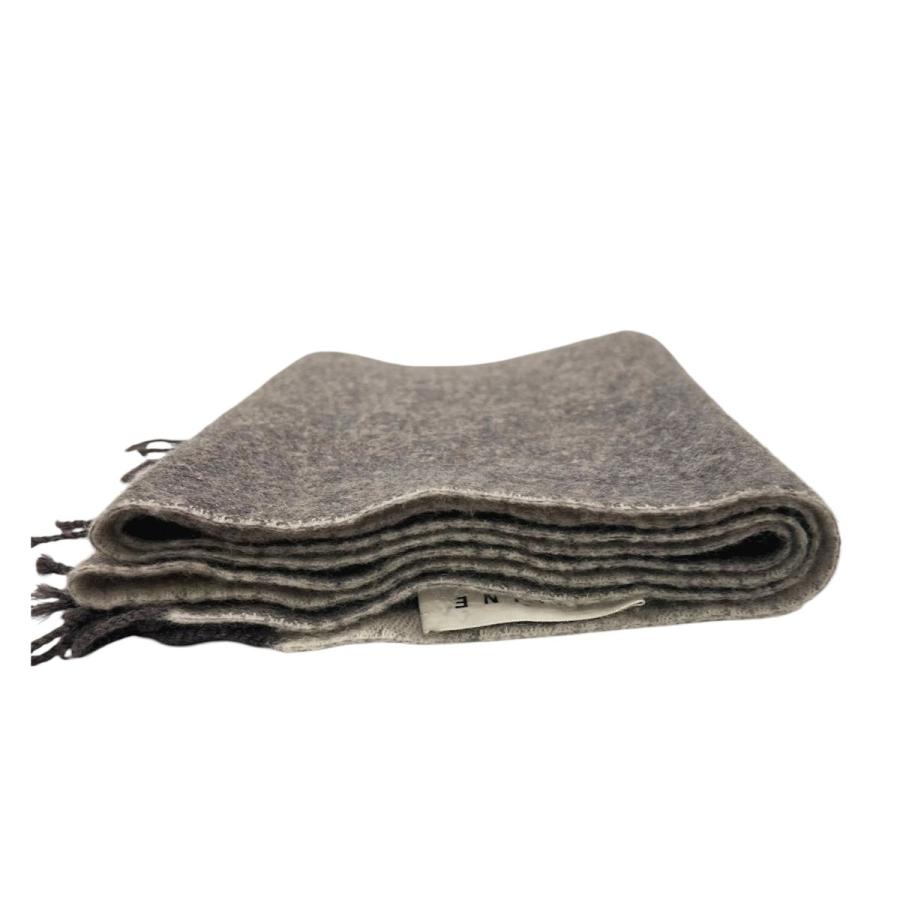 CELINE（セリーヌ） 【中古】 マカダム ロゴ カシミア マフラー グレー