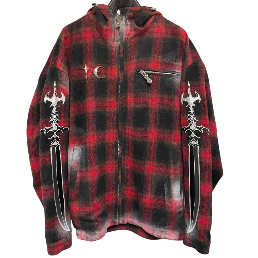 THUG CLUB Old Glory サグクラブ オールドグローリー XL 中古】THUG CLUB サグクラブ SWORD FLANNEL ZIP-UP TC24JK2301