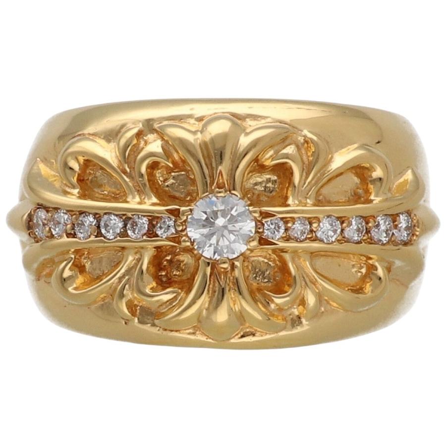 CHROME HEARTS（クロムハーツ） 【中古】 フローラルクロスリング 22K