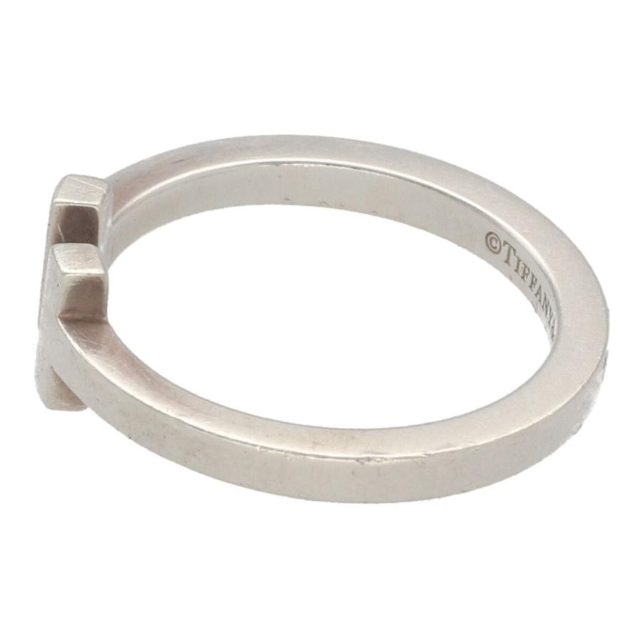 中古】 Tiffany ＆ Co. ティファニー Tスクエアリング 23号 Ag925