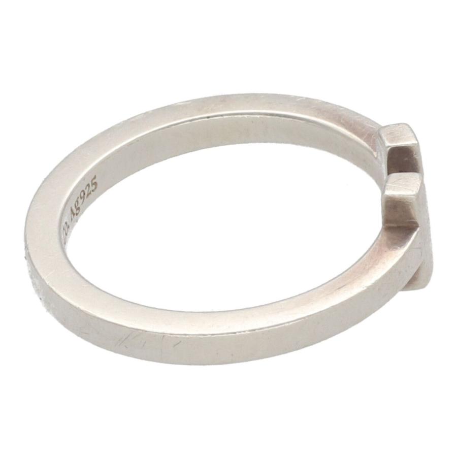 中古】 Tiffany ＆ Co. ティファニー Tスクエアリング 23号 Ag925