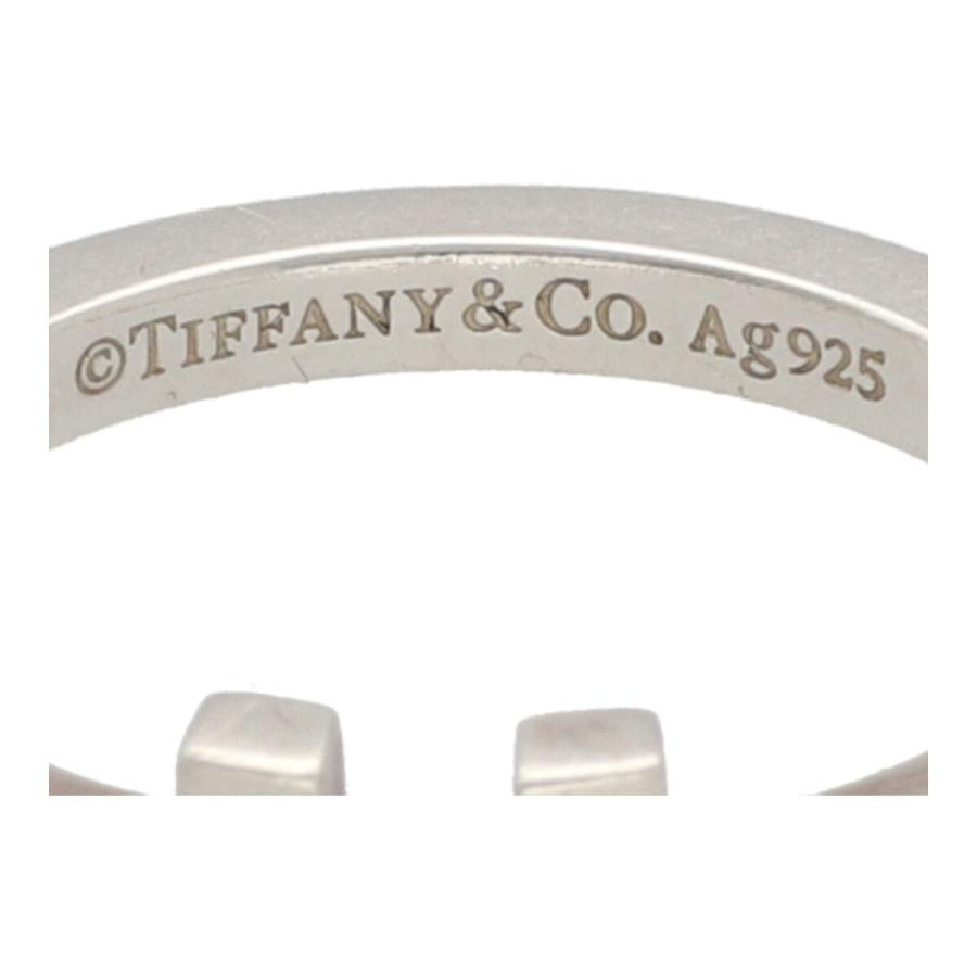 中古】 Tiffany ＆ Co. ティファニー Tスクエアリング 23号 Ag925