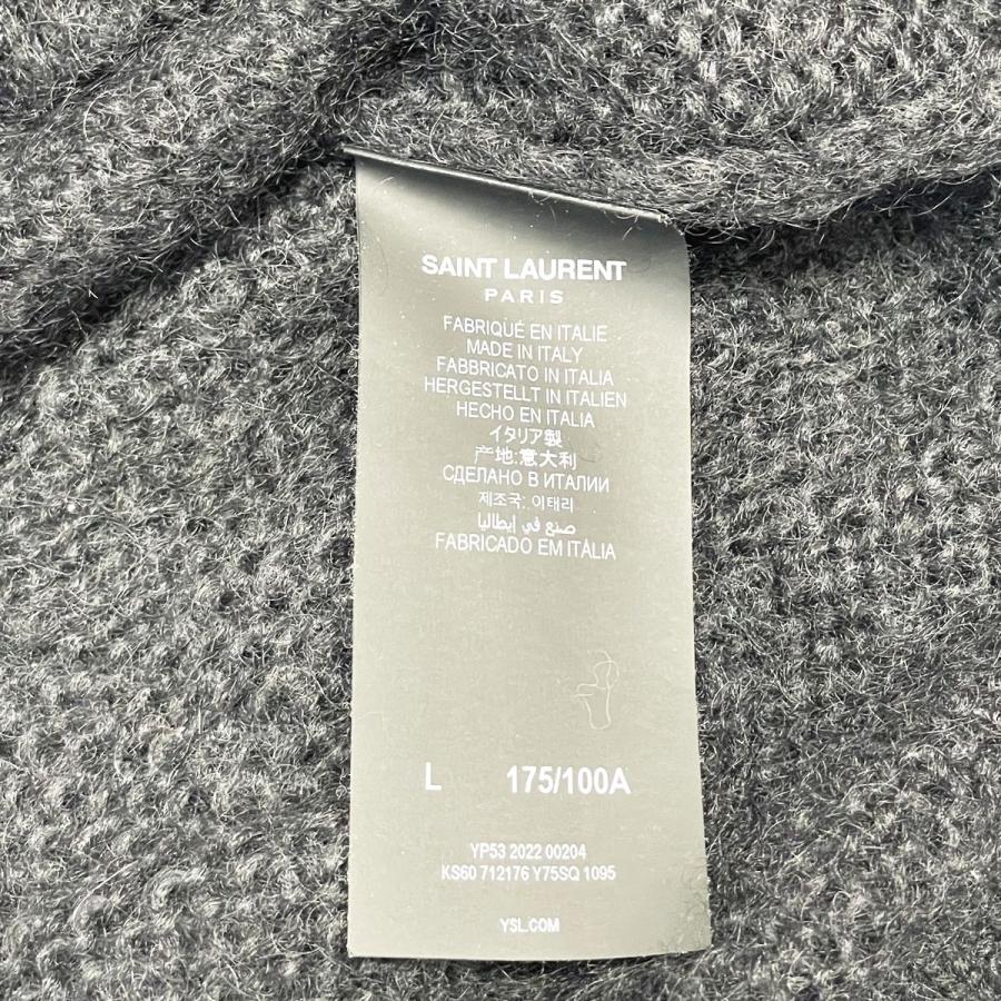 SAINT LAURENT 【中古】 Saint Laurent サンローラン ロゴ モヘア