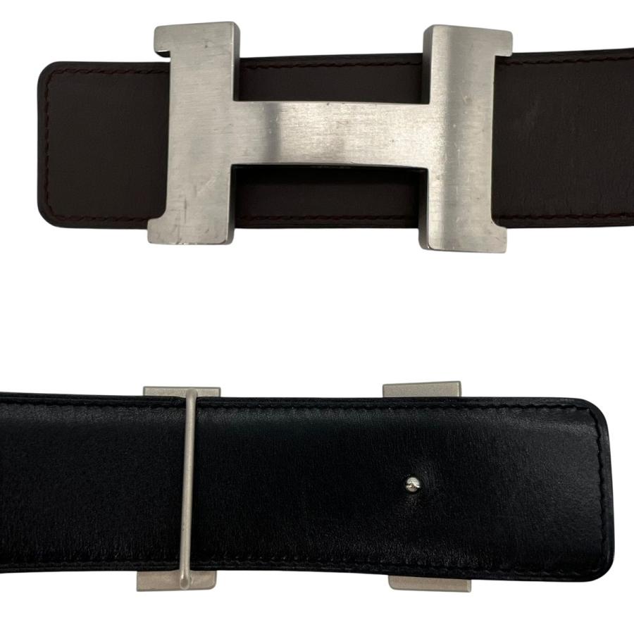 HERMES リバーシブル ベルト ブラック×ブラウン ボックスカーフ Z刻印