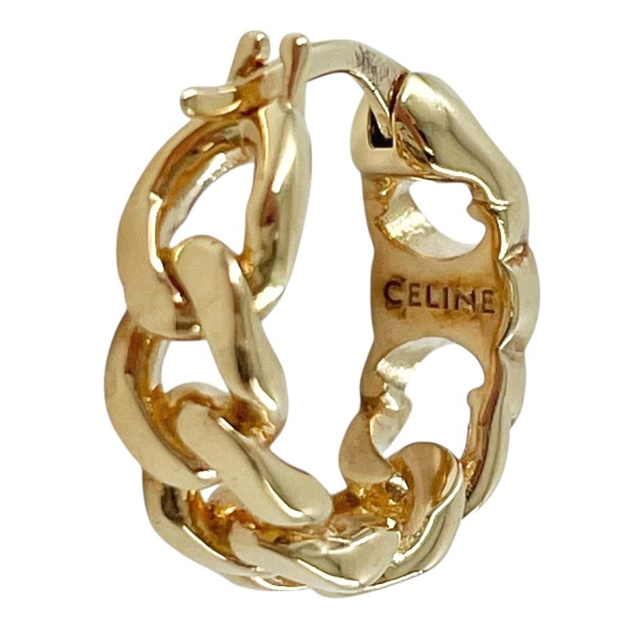 CELINE（セリーヌ） 【中古】 トリオンフ フープピアス ゴールド 片耳