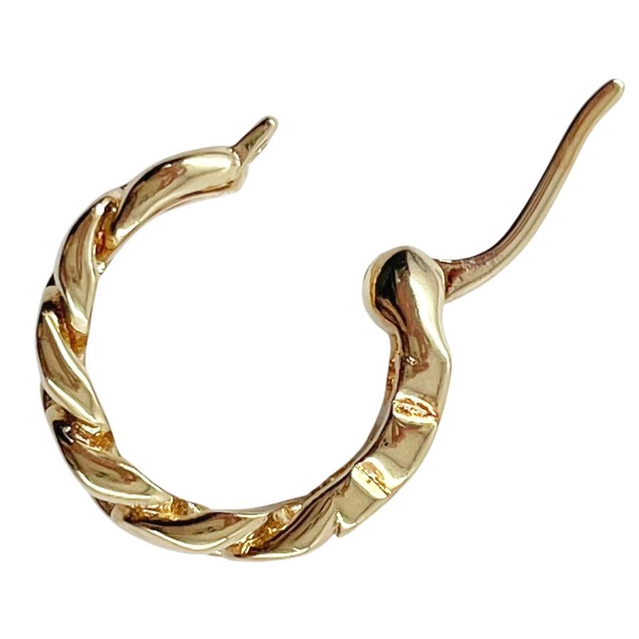 CELINE（セリーヌ） 【中古】 トリオンフ フープピアス ゴールド 片耳