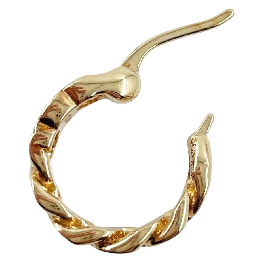 CELINE（セリーヌ） 【中古】 トリオンフ フープピアス ゴールド 片耳