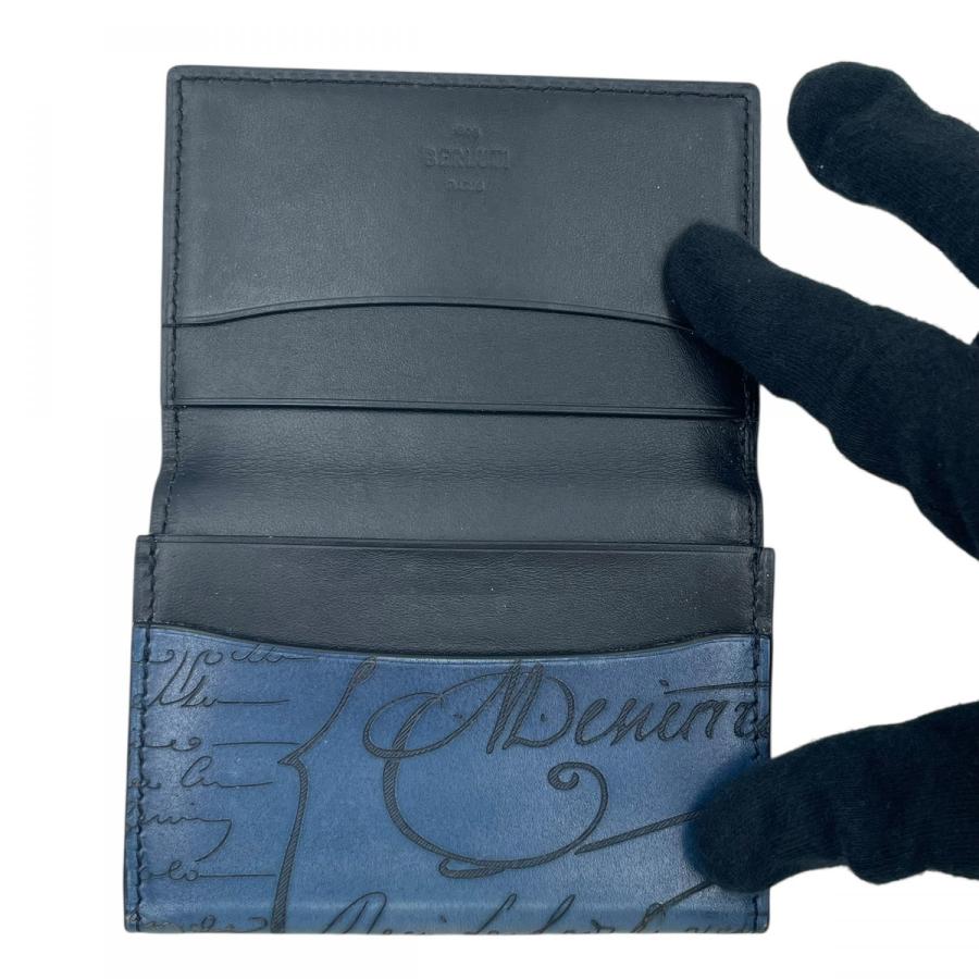 ベルルッティBERLUTI 名刺入れ インブイア スクリットレザーカードホルダー Berluti（ベルルッティ） 【中古】 インブイア スクリットレザー